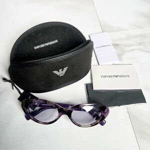 Emporio Armani EA4143 Sunglasses cat eye purple